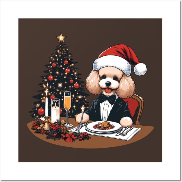 Poodle Dog Christmas Wall Art by Graceful Designs